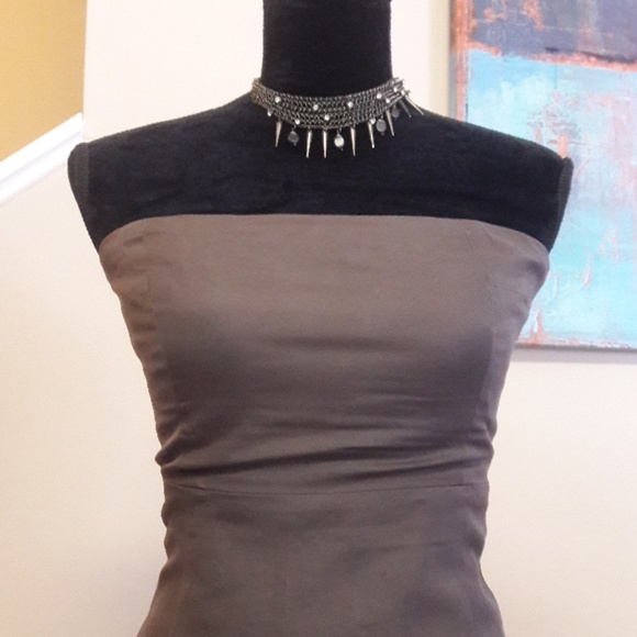 J.Crew/ Khaki Green/ Sleeveless/ Midi Dress - Picture 5 of 7